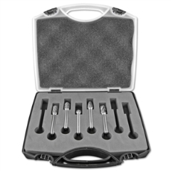 UNIKUT 5PC CARBIDE BURR SET - 3/8IN HEAD DIA. DC/AC
